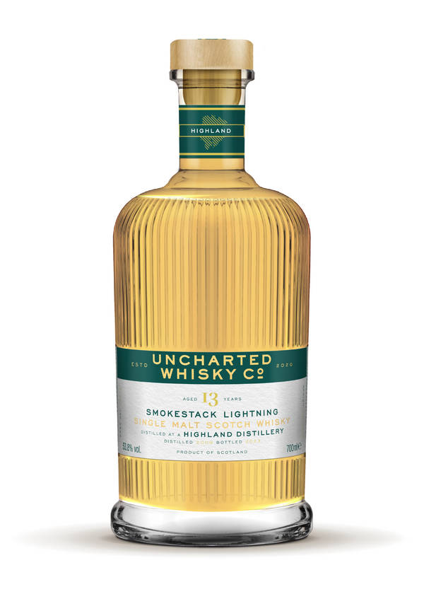 Uncharted Whisky Co. - Smokestack Lightning: 13 Year Old Peated Highland Malt